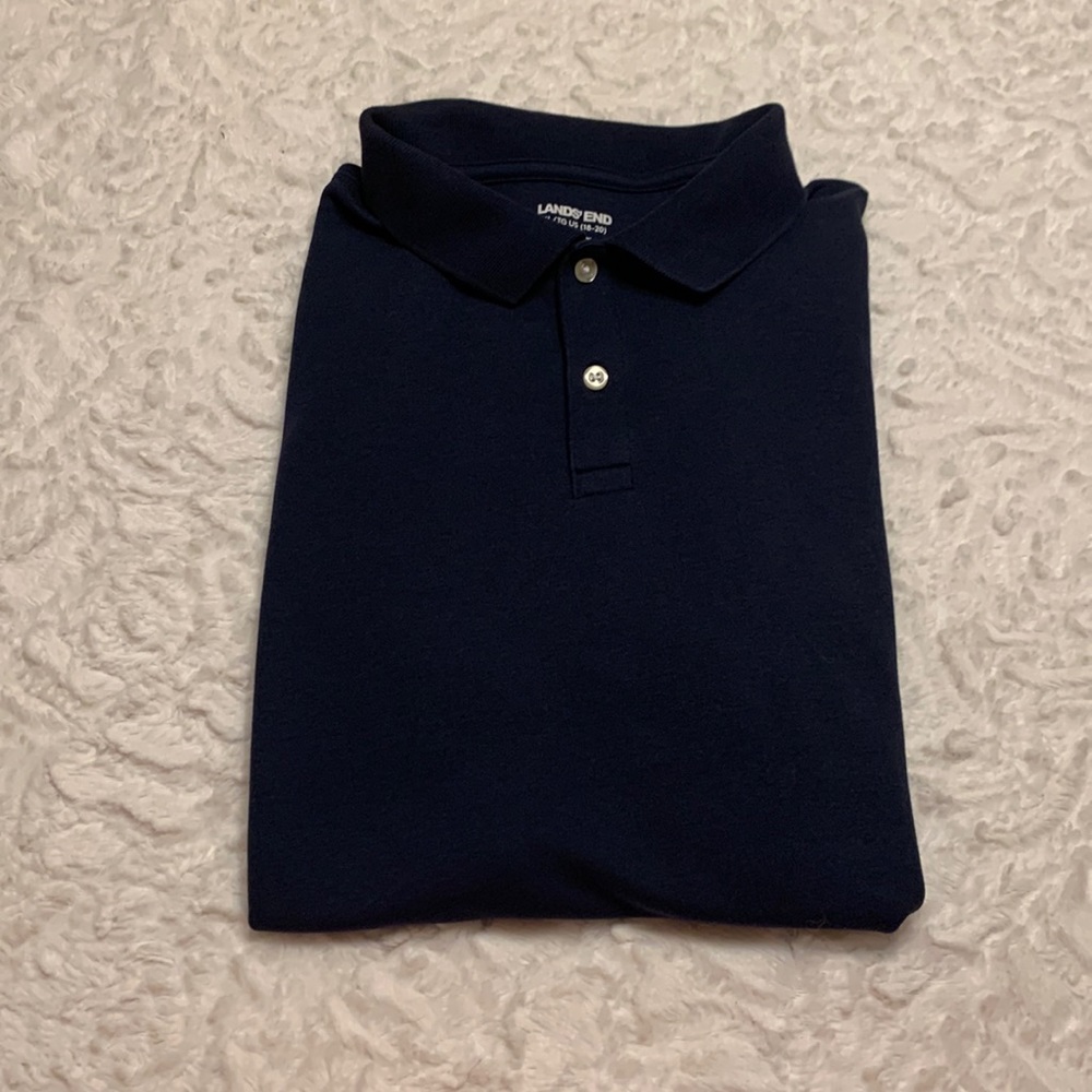 Navy Blue Youth XL Uniform Polo Shirt